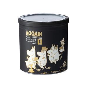 山洋 MOOMIN 黒い抗菌綿棒 150本