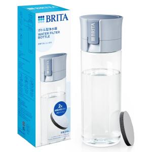 [BRITA]ブリタ ボトル型浄水器 ライトブルー 容量600ml(浄水フィルター付き 持ち運び 便利 透明 水)｜kenko-ex