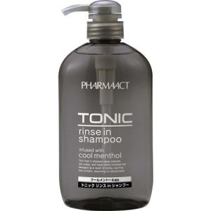 熊野油脂 ファーマアクト クールトニック リンスインシャンプー 本体 600mL PHARMA ACT