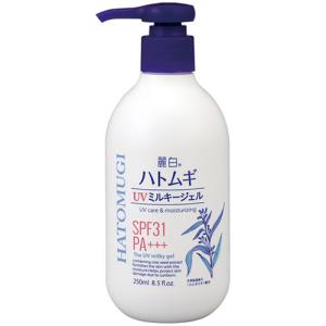 熊野油脂 麗白 ハトムギUVミルキージェル 250mL｜kenko-ex