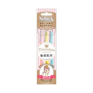 【ゆうパケット配送対象】Schick シック プレミア 敏感肌用 Lディスポ(3本入)(女性用 顔そり 剃刀 かみそり 髭剃り ひげそり)(ポスト投函 追跡ありメール便)｜kenko-ex