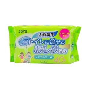JOYU 大判厚手 ノンアルコール 「トイレに流せる」おしりふき シート