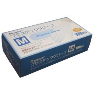 LEプラスチックグローブ Mサイズ 100枚入り 使い捨て手袋 ポリ手袋｜kenko-ex