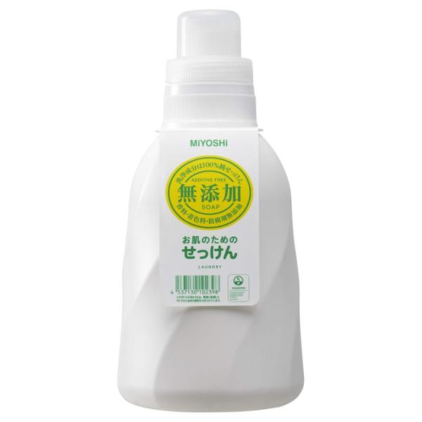 [ミヨシ]ミヨシ石鹸 無添加 お肌のためのせっけん 洗濯用せっけん 本体 1100ml(洗濯洗剤 液...