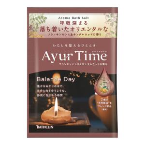 【ゆうパケット配送対象】バスクリン アーユルタイム バランスデイ 1回分 40g(バスソルト 入浴剤)