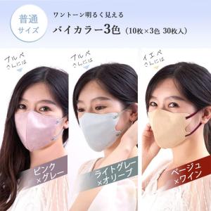 [日翔]彩 SAI 立体バイカラーマスク ふつ...の詳細画像2