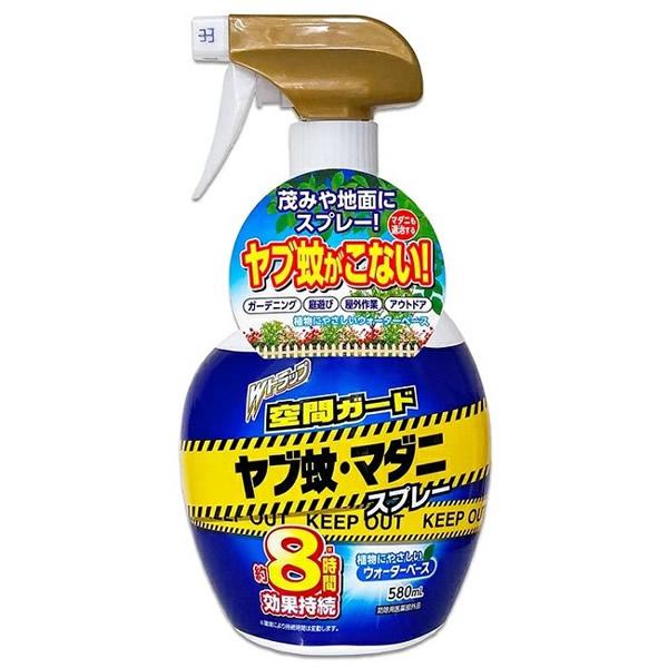 ライオンケミカル Wトラップ 空間ガード ヤブ蚊・マダニスプレー 殺虫 忌避剤 580ml(虫除け ...