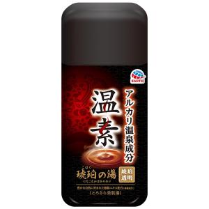 [アース製薬]温素 琥珀の湯 600g [医薬部外品](薬用 アルカリ温泉成分 琥珀透明 入浴剤 美人の湯)｜kenko-ex