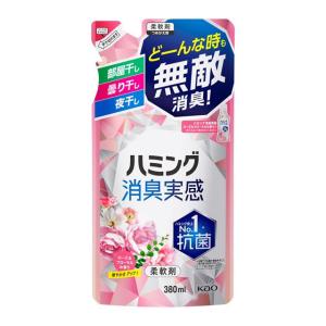 [花王]ハミング消臭実感 ローズガーデンの香り 詰め替え 380mL｜kenko-ex