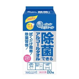 エリエール 除菌できるアルコールタオル 詰替80枚