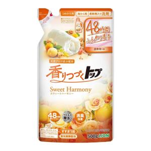 [ライオン]香りつづくトップ スウィートハーモニー 詰替 500g (柔軟剤入り 洗濯洗剤 消臭 アロマ成分配合)