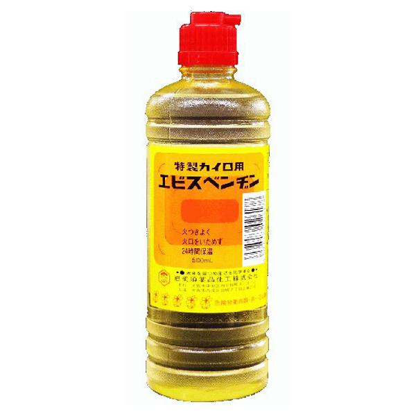 [恵美須薬品化工]特製カイロ用エビスベンヂン 500ml(ベンジン 燃料式カイロ キャンプ アウトド...