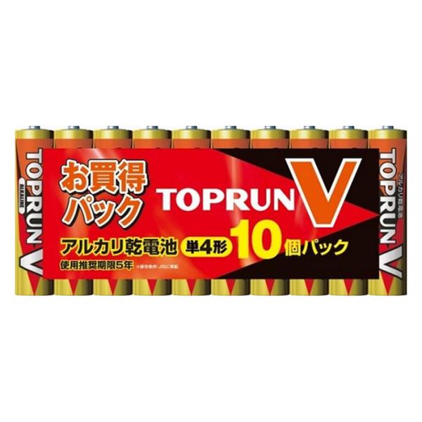 【ゆうパケット配送対象】[富士通]アルカリ乾電池 TOPV2 単4形 10個入り LR03(10S)...