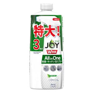 [P&G]JOY ジョイ W除菌 ミラクル泡スプレー 食器用洗剤 緑茶の香り 詰め替え 約3回分(630mL)｜kenko-ex