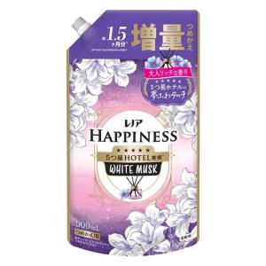 [P&G]レノア ハピネス 夢ふわタッチ リラックスナイト ホワイトムスクの香り 詰替え用 増量 500ml(柔軟剤 毛玉防ぐ 防臭 部屋干し 赤ちゃん用衣類も洗える)