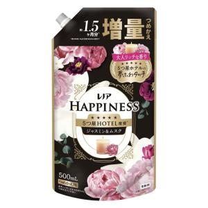 [P&G]レノア ハピネス 夢ふわタッチ ジャスミン＆ムスクの香り 柔軟剤 詰替え用 500ml(5つ星ホテル推奨 柔軟剤 部屋干しOK 防臭)
