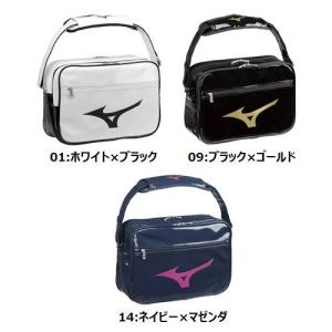 MIZUNO エナメルバッグ M 33JS8213 斜め掛け 通学 部活 ユニセックス※目安はカートで確認ください