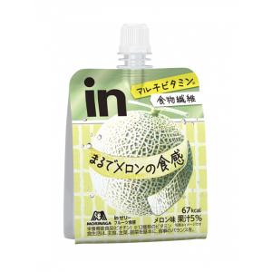 【訳あり：賞味期限2024/6/30】森永製菓 inゼリー フルーツ食感 メロン 150g x1個（12種類のビタミン）[36JMM30100]【返品・交換不可】｜kenko-ex