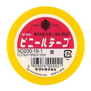 [ヤマト]ビニールテープ 19mm 黄[NO200-19-1]｜kenko-ex