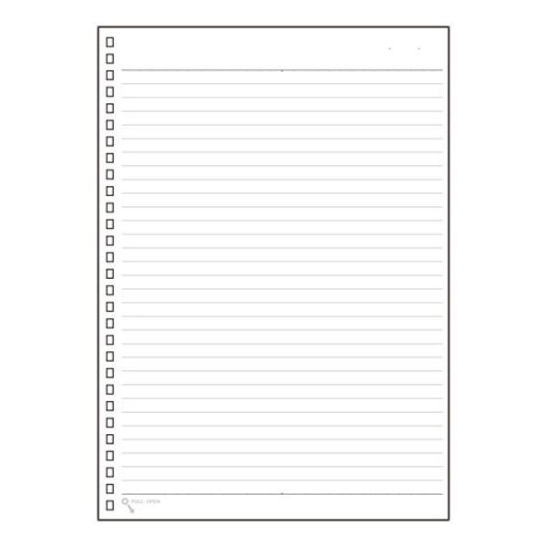 【ゆうパケット配送対象】[LIHIT LAB]ツイストリングノート 専用リーフ B5 A罫 29穴[...