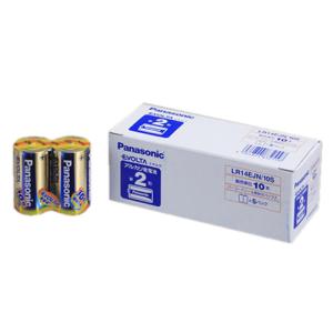 [パナソニック]単2形 アルカリ乾電池 エボルタ 10本入[LR14EJN/10S]｜kenko-ex