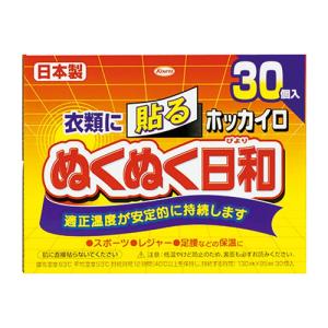 興和 ホッカイロ ぬくぬく日和 貼るレギュラー 30個入り｜kenko-ex