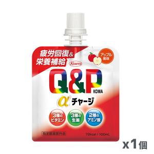 キューピーコーワαチャージ アップル風味 100mL x1個[指定医薬部外品](疲労回復 栄養補給 ゼリー飲料 滋養強壮 ビタミン配合 りんご味)｜kenko-ex