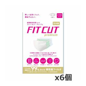 【ゆうパケット配送！送料無料】FITCUT premium フィットカットマスク プレミアム 小さめサイズ 日本製 5枚入x6個 ぽっきり｜kenko-ex