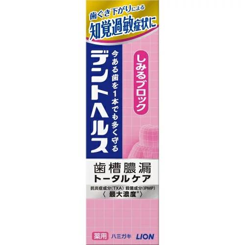 ライオンメディカルヘルスケア デントヘルス 薬用ハミガキしみるブロック 85g