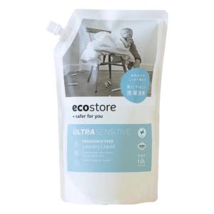 [ecostore]エコストア ランドリーリキッド(無香料)リフィルパック1L(洗濯用洗剤 液体)