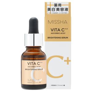 [MISSHA]ミシャ ビタシープラス 薬用 ブライトニング美容液 18ml [医薬部外品] (美白 ピュアビタミンC プロピレングリコール エイジングケア 浸透力)