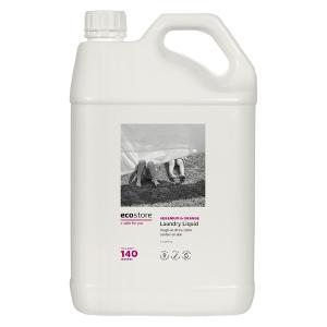[ecostore]エコストア 洗濯洗剤 ランドリーリキッド 詰替え用 ゼラニウム＆オレンジの香り 5L (大容量 液体タイプ 赤ちゃんの服にも 自然派 低刺激 濃縮洗剤)