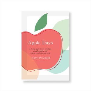 【ゆうパケット配送対象】Apple Days アップルデイズ バスパウダー 25g(ミルキーイエロー りんごの香り 入浴剤)(ポスト投函 追跡ありメール便)｜kenko-ex