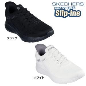 SKECHERS スケッチャーズ メンズ スリップインズ BOBS SPORT SQUAD CHAOS-SOLID STEP シューズ カジュアル ハンズフリー 118312W