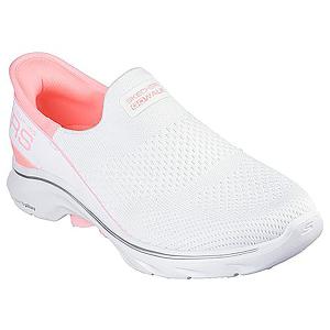 【送料無料】Skechers スケッチャーズ レディース スリップインズ ゴーウォーク 7 - ミア ホワイト/ピンク GO WALK 7 - MIA 125231｜kenko-ex