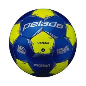 モルテン（Molten） サッカーボール4号球 ペレーダ4000 メタリックブルー×ライトイエロー｜kenko-ex