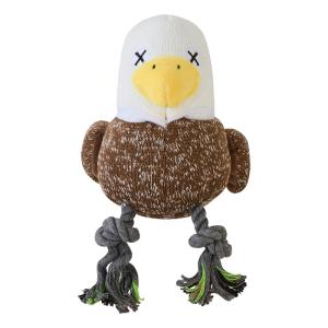 [ダッドウェイペット]アニマル・プラッシュトイ・ウィズロープ イーグル(犬用 ペット わんこ おもちゃ ぬいぐるみ ロープ 丈夫 デンタルケア)