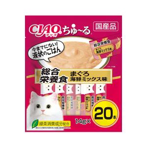 CIAO(チャオ) ちゅ〜る 総合栄養食まぐろ海鮮ミックス味 20本｜kenko-ex