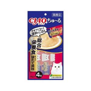 CIAO(チャオ) ちゅ〜る 総合栄養食マグロ&ホタテ貝柱 14g*4本｜kenko-ex