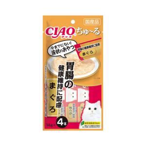 [CIAO ちゅ〜る]胃腸の健康維持に配慮 まぐろ 14g×4本SC-165(猫用フード おやつ チュール ペースト 国産品)｜kenko-ex