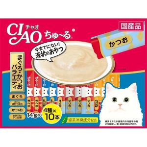 CIAO(チャオ) ちゅ〜る マグロ・カツオバラエティ 40本(4種x10本)｜kenko-ex