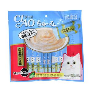 CIAO(チャオ) ちゅ〜る とりささみ・カツオ節ミックス味/14g*20｜kenko-ex