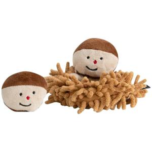 [BITE ME]農産物おもちゃ 焼き栗(犬用 ペット わんこ おもちゃ ぬいぐるみ 音が鳴る ピーピー カシャカシャ ストレス解消)