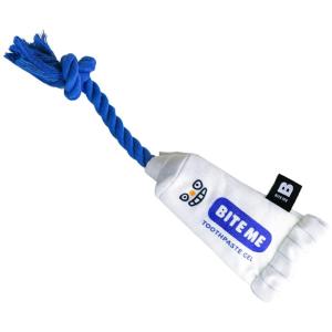 [BITE ME]歯磨き粉 ロープおもちゃ(犬用 ペット わんこ おもちゃ 知育玩具 ぬいぐるみ ノーズワーク ストレス解消)