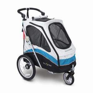 大型 3輪バギー ジェットプロ JetPro ブルー 大型犬 中型犬 多頭飼い ペット用 カート 30kgまで(ペット用品 カート)