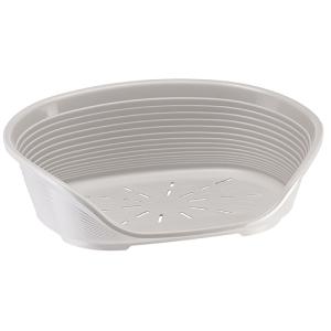 イタリアferplast社製 シエスタ SIESTA DX 8 ライトグレー 犬 猫 洗える ベット プラスチック(ペット用品 ベット)
