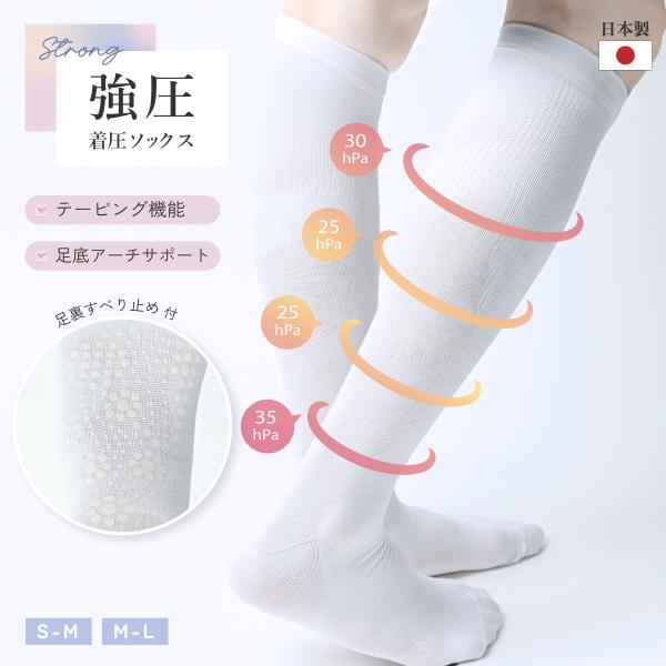 着圧ソックス 足底アーチサポート足裏滑り止め付き テーピング機能  S〜Lサイズ kenkofan