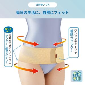 超薄型 がっちり 骨盤テーピングベルト メッシ...の詳細画像4