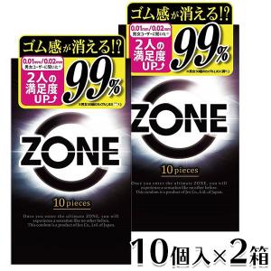 コンドーム ZONE 10個入り 2箱 セット ゾーン JEX ジェクス 避妊具 避妊用品（ポスト投...