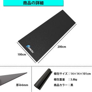 マット フィットネスマシン用 幅100x長さ2...の詳細画像2